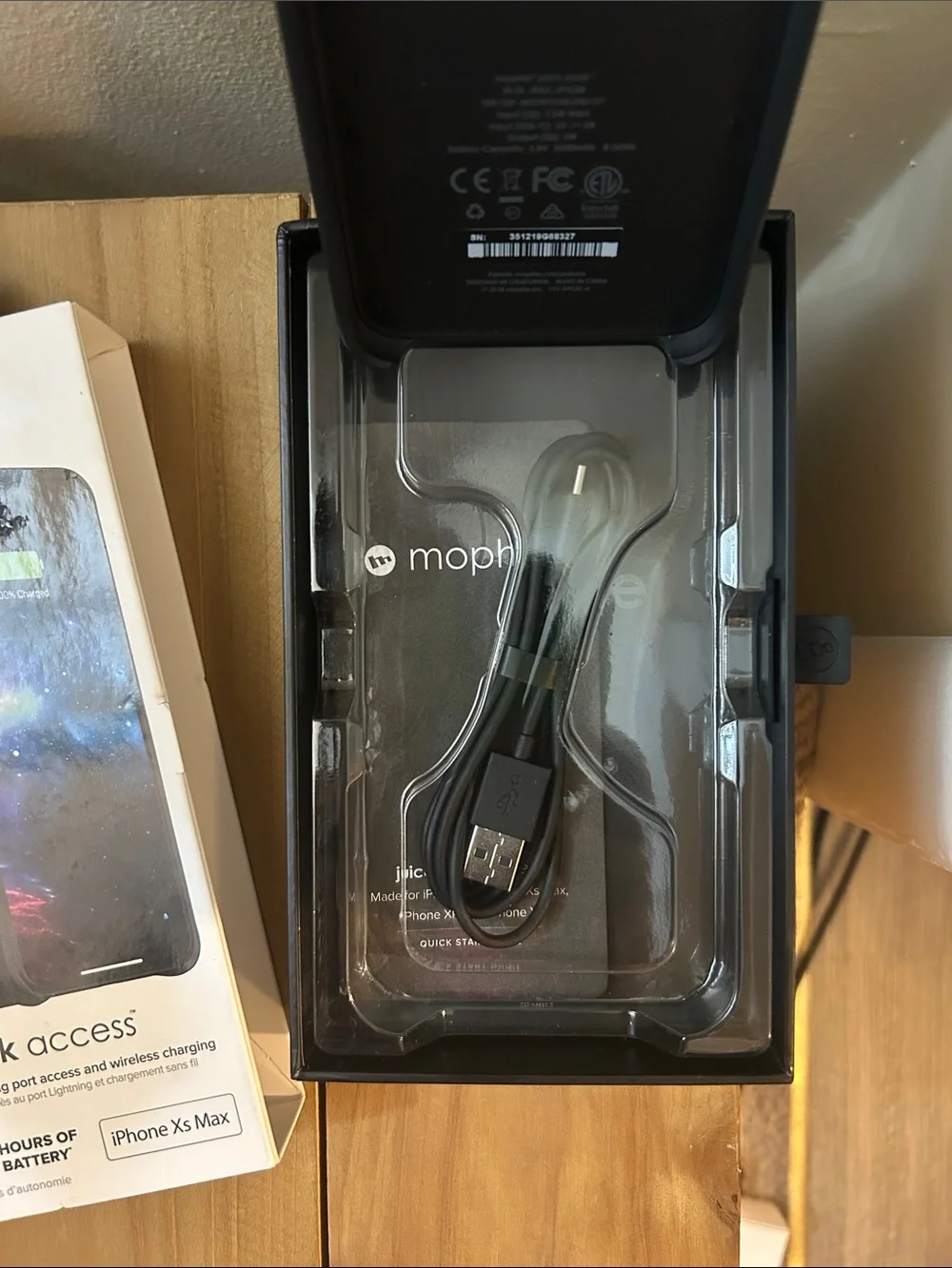 mophie Black Juice Pack Access Battery Case for iPhone Xs Max